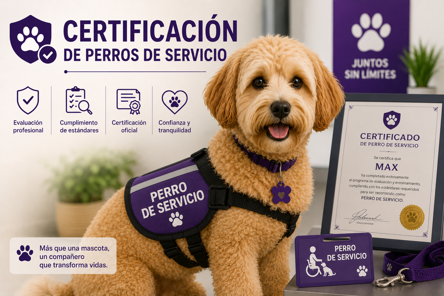 Certificación de Perros de Servicio