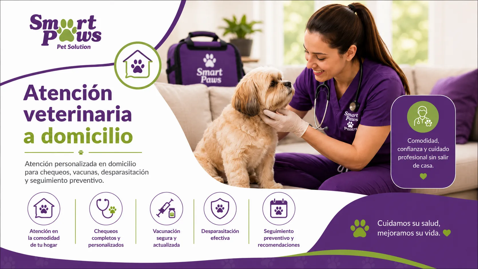 Atención veterinaria a domicilio